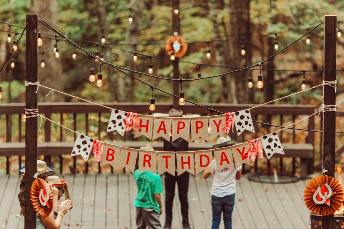 Kids having fun at a party